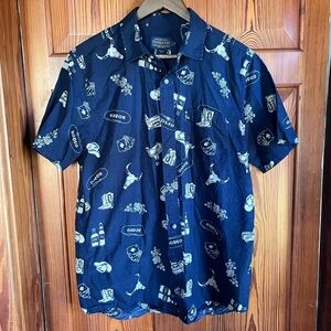 Pendleton Dark Blue Rodeo Print Men's Shirt